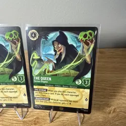 2 Cards of The Queen Devious Disguise 90/204 Legendary Wilds Unknown Lorcana NM - Image 2