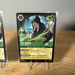 2 Cards of The Queen Devious Disguise 90/204 Legendary Wilds Unknown Lorcana NM - Image 4