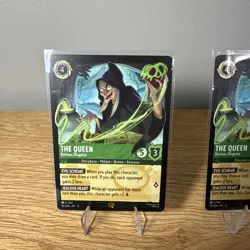 2 Cards of The Queen Devious Disguise 90/204 Legendary Wilds Unknown Lorcana NM - Image 5