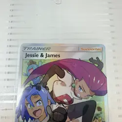 Pokemon TCG Full Art Trainer Holo Card Jessie and James 68/68 Hidden Fates - Image 2