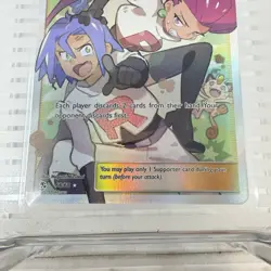 Pokemon TCG Full Art Trainer Holo Card Jessie and James 68/68 Hidden Fates - Image 3