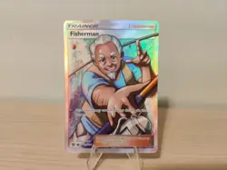 Fisherman Shiny Holo Rare Hidden Fates: Shiny Vault SV83/SV94 NM Pokemon TCG - Image 1
