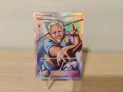 Fisherman Shiny Holo Rare Hidden Fates: Shiny Vault SV83/SV94 NM Pokemon TCG - Image 2