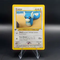 Dratini 63/105 Pokemon 1st Edition Neo Destiny LP Vintage 2002 - Image 1