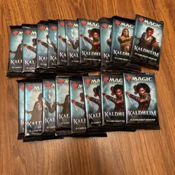 Magic The Gathering Kaldheim Draft (18) Booster Packs New & Sealed mtg hobby - Image 1
