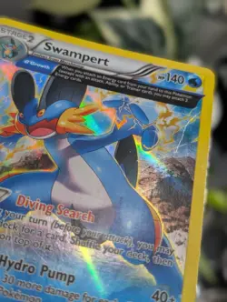 Swampert 36/160 Holo Rare Primal Clash Pokemon MP-HP - Image 2