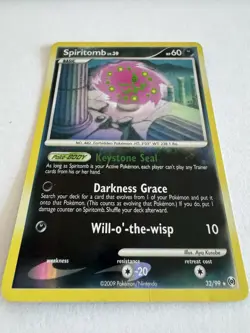 Pokemon Spiritomb Arceus 32/99 Rare Reverse Holo - 2009 LP - Image 2