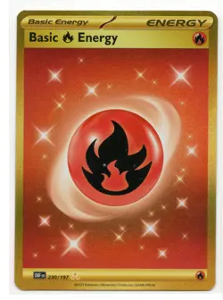 Pokemon SV03 Obsidian Flames Basic Fire Energy 230/197 NM - Image 1