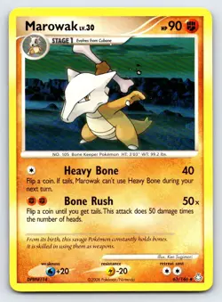 Marowak 63/146 Uncommon Legends Awakened Pokemon Lightly Played - Image 1