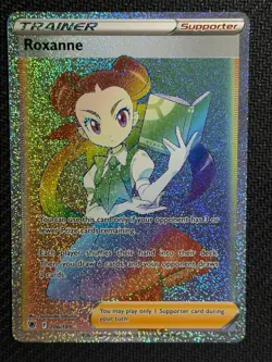 Roxanne 206/189 Rainbow Rare Astral Radiance Pokemon Near Mint - Image 1