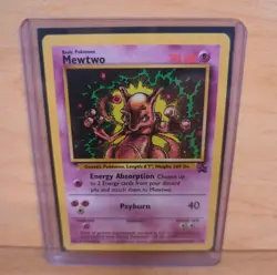 MEWTWO 1999-2000 POKEMON WIZARDS OF THE COAST BLACK STAR PROMO #14 Q7136 - Image 1