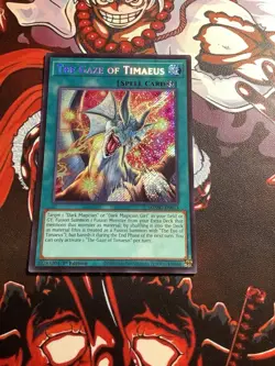 Yugioh The Gaze of Timaeus MZMU-EN013 Secret Rare 1st Edition NM - Image 1