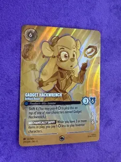 Disney Lorcana Gadget Hackwrench Brilliant Bosun Enchanted 224/204 Azurite Sea N - Image 3