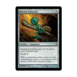 WOTC MtG Lorwyn Runed Stalactite (C) (Foil) NM - Image 1