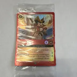 Disney Lorcana Mickey Mouse Pirate Captain 18/P2 Foil Promo EN6 SEALED - Image 1