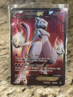 Mewtwo EX 158/162 Secret Rare XY BREAKthrough Full Art Pokemon Card - Image 1