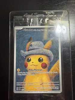 Pikachu with Grey Felt Hat 085 SVP EN Van Gogh Museum Promo Pokemon Card Raw - Image 1
