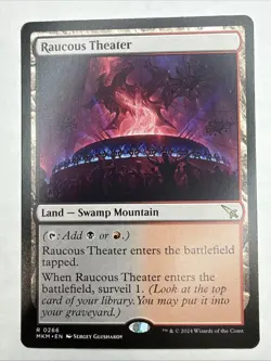 MTG Raucous Theater Murders at Karlov Manor #266 Regular Rare Card NM Condition - Image 1
