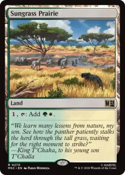 ~ Sungrass Prairie ~ NM ~ Commander: Marvel Super Heroes ~ MTG ~ - Image 1