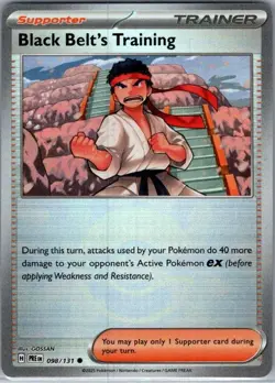 Black Belt's Training Poke Ball 098/131 Prismatic Evolutions - Pokemon Card - NM - Image 1