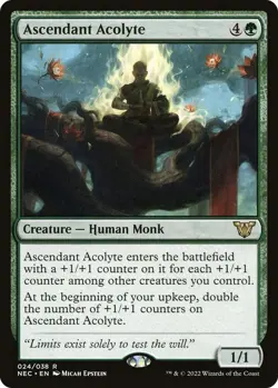 🔥MTG Ascendant Acolyte - Commander: Kamigawa: Neon Dynasty (NEC) NEAR MINT🔥 - Image 1