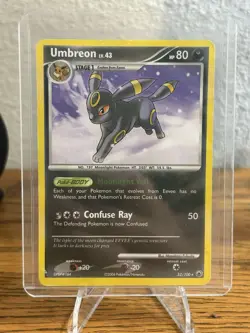 Umbreon LV.43 32/100 Rare Majestic Dawn 2008 Pokemon Card - LP - Image 1