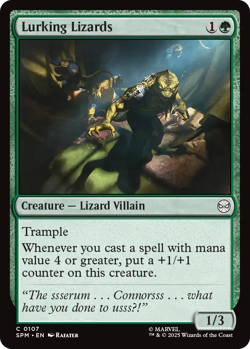 Lurking Lizards (0107) FOIL - Spider-Man - MTG - Image 1