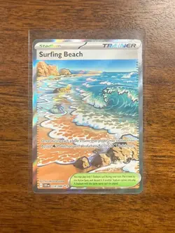Pokemon Surfing Beach (114/126) Chaos Rising NM HOLO - Image 1