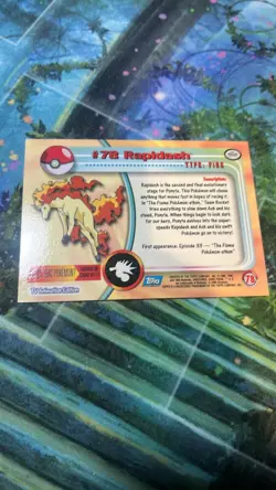Rapidash #78 Topps Blue Logo Pokemon - Image 2