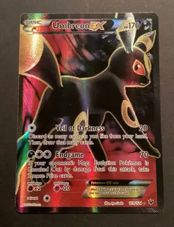 Umbreon EX 119/124 XY Fates Collide Full Art Pokemon TCG 2016 Great Condition - Image 1