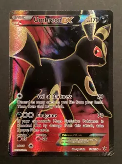 Umbreon EX 119/124 XY Fates Collide Full Art Pokemon TCG 2016 Great Condition - Image 2