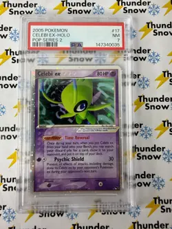 Celebi ex Holo #17 2005 Pokemon POP Series 2 PSA 7 - Image 1