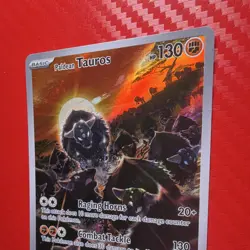 Pokemon TCG Paldean Tauros Illustration Rare Holo SV02 Paldea Evolved 218/193 - Image 2