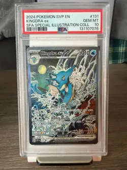 2024 POKEMON SVP PROMO SPECIAL ILLUSTRATION COLLECTION #131 KINGDRA EX PSA 10 - Image 1
