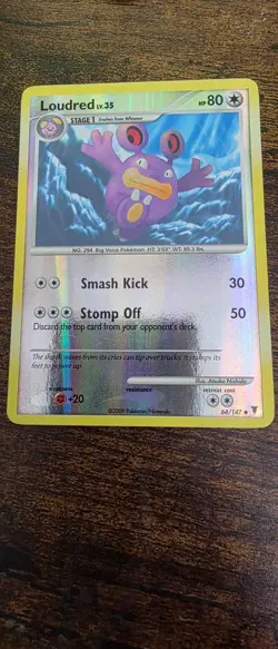 Loudred 64/147 Uncommon Supreme Victors Pokemon Reverse Holo Lightly Played - Image 1