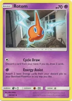 Pokemon - Rotom - 86/236 - Uncommon - Sun & Moon Cosmic Eclipse - NM - Image 1