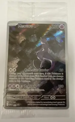 Pokemon TCG Mewtwo SVP 052 Black Star Promo 151 UPC Illustration Rare New Sealed - Image 1