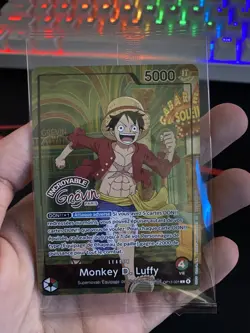 Carte One Piece Luffy Op13-001 x Musee Grevin SCELLE / SEALED - Image 1