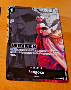 ONE PIECE ENGLISH CARD WINNER HOLO GAME CARTE SENGOKU ST19-002 EN NM - Image 1