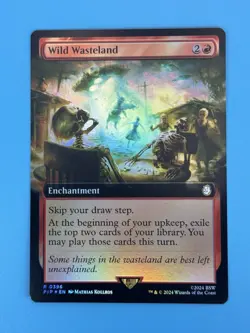 MTG Wild Wasteland 0396 Extended Art Foil Rare Universes Beyond: Fallout NM - Image 2