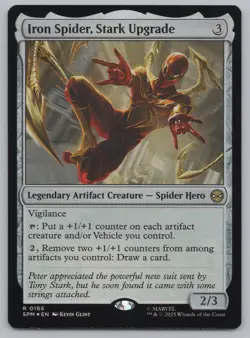 MTG - FOIL Iron Spider, Stark Upgrade - Marvel's Spider-Man (SPM) -E503 - Image 1