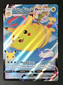 Flying Pikachu VMAX 007/025 2021 Pokemon Celebrations Ultra Rare Full Art Holo - Image 1