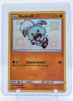 Rockruff SV23/SV94 (NM) - SM Hidden Fates Shiny Vault - Holo Rare Pokemon TCG - Image 3