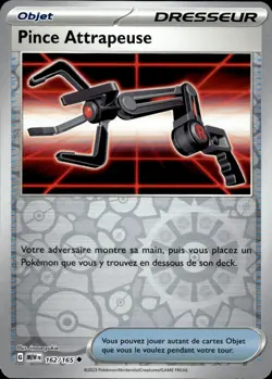 Carte Pokemon PINCE ATTRAPEUSE 162/165 REVERSE EV3.5 MEW 151 FR NEUF - Image 1