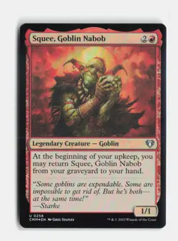 Squee, Goblin Nabob 258 Foil Commander Masters MTG NM - Image 1