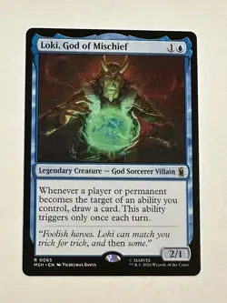 MTG Marvel Super Heroes Loki, God of Mischief NM Regular # 65 - Image 1
