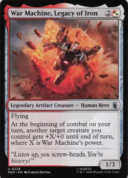 War Machine, Legacy of Iron 238 UC Marvel Super Heroes MTG NM/M - Image 1