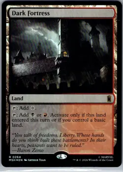 Dark Fortress 264 Rare Marvel Super Heroes Magic: The Gathering Foil Near Mint - Image 1