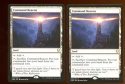 2x Command Beacon Rare NM Land Commander Legends Magic the Gathering MTG - Image 1