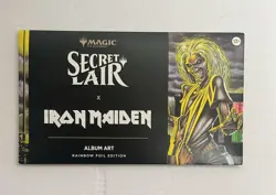 MTG Secret Lair x Iron Maiden Album Art Rainbow foil Edition Sealed - Image 1